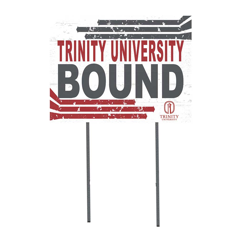 18x24 Lawn Sign Retro School Bound Trinity University Tigers