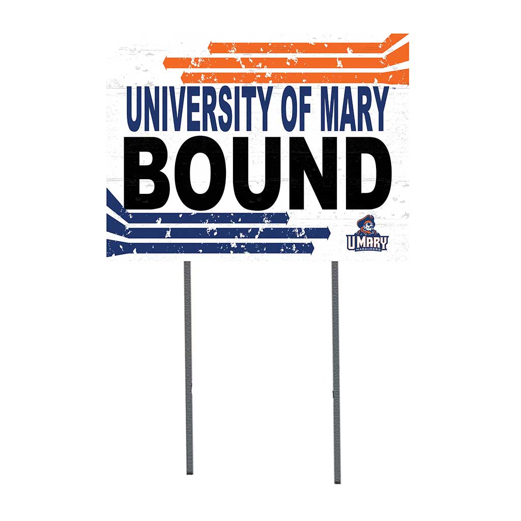 18x24 Lawn Sign Retro School Bound University of Mary Marauders
