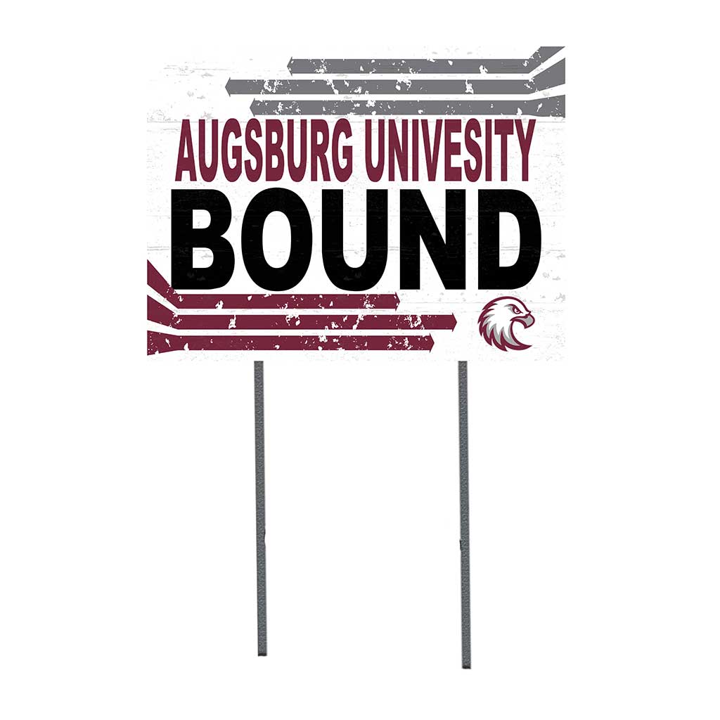 18x24 Lawn Sign Retro School Bound Augsburg College Auggies