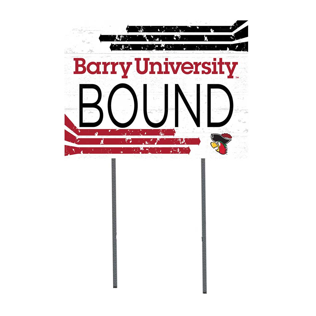 18x24 Lawn Sign Retro School Bound Barry Buccaneers