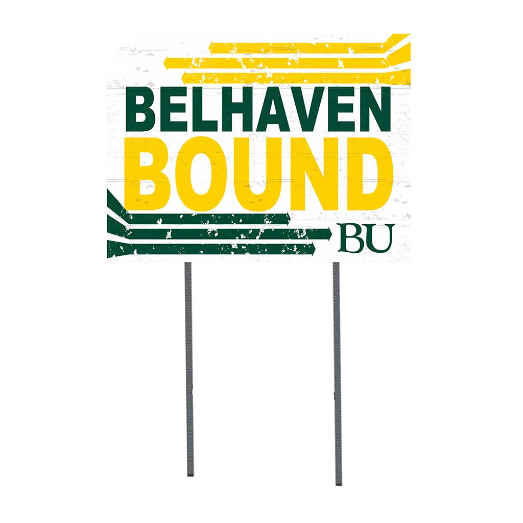 18x24 Lawn Sign Retro School Bound Belhaven University Blazers