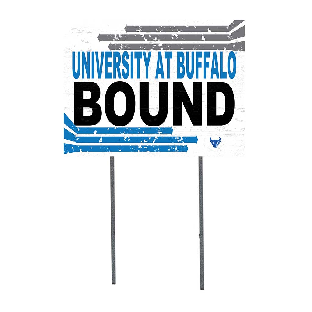 18x24 Lawn Sign Retro School Bound University at Buffalo Bulls