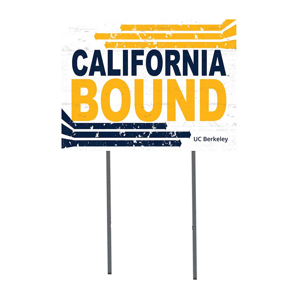 18x24 Lawn Sign Retro School Bound California (Berkeley) Golden Bears