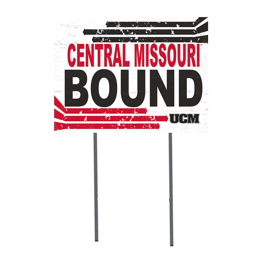 18x24 Lawn Sign Retro School Bound Central Missouri Mules