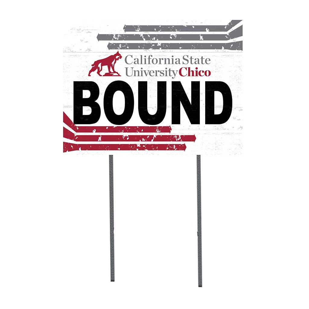 18x24 Lawn Sign Retro School Bound California State University - Chico Wildcats