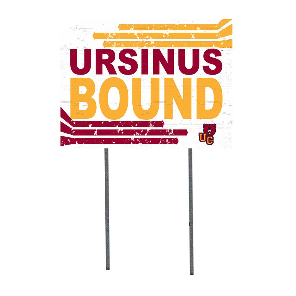 18x24 Lawn Sign Retro School Bound Ursinus College Bears