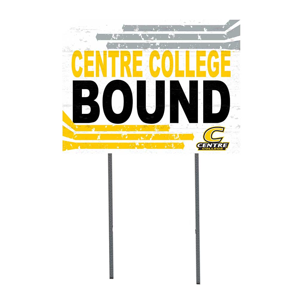 18x24 Lawn Sign Retro School Bound Centre College Colonels