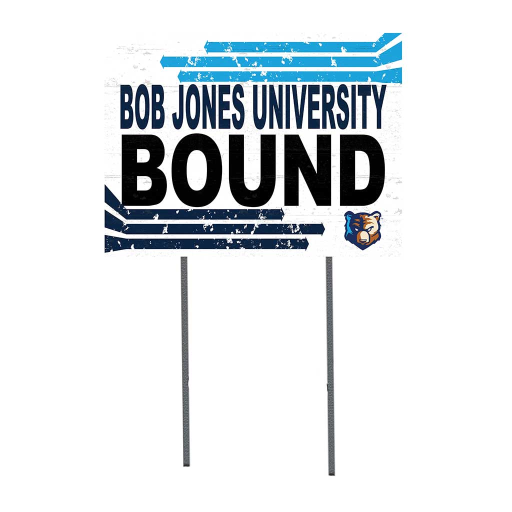 18x24 Lawn Sign Retro School Bound Bob Jones University Bruins