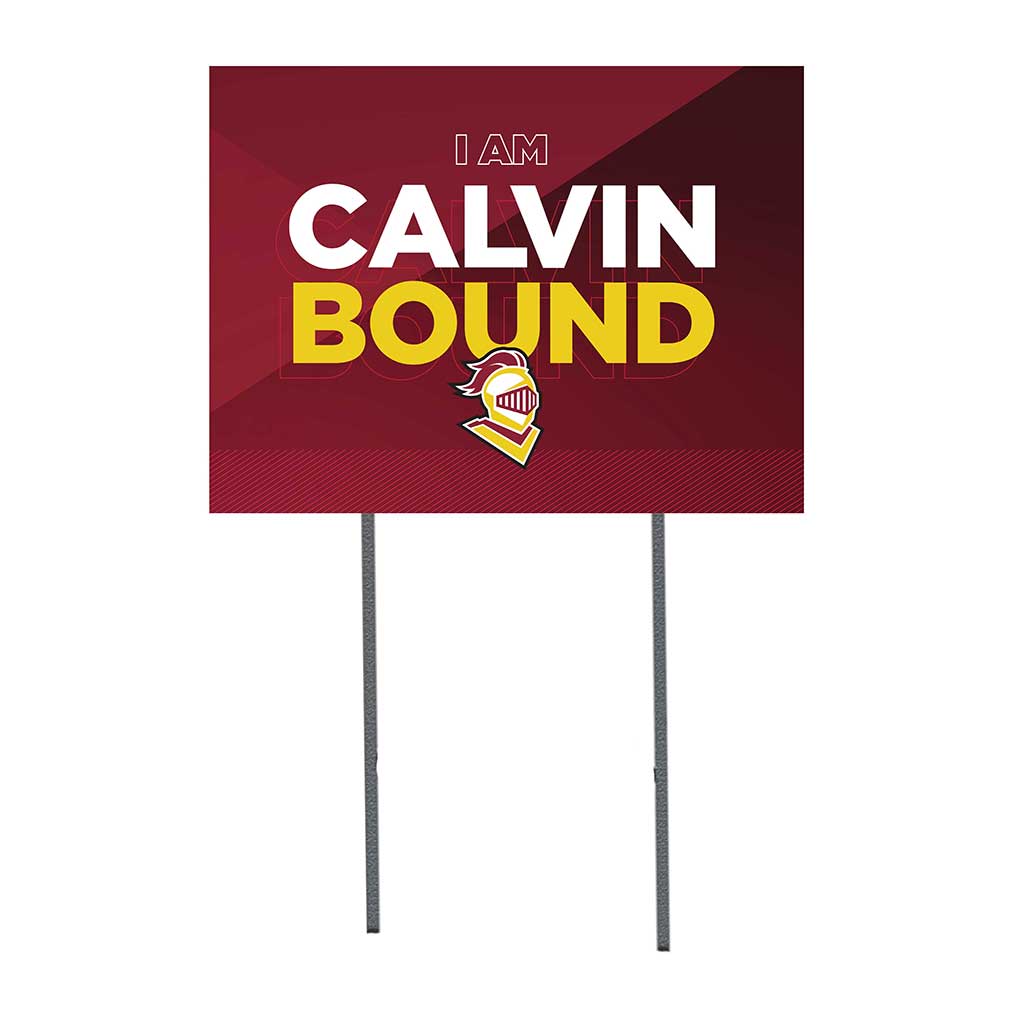 18x24 Lawn Sign Retro School Bound Calvin University Knights