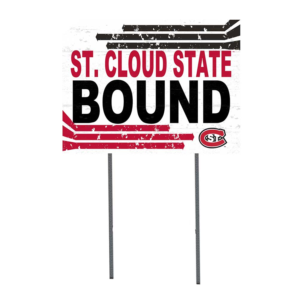 18x24 Lawn Sign Retro School Bound St. Cloud State Huskies