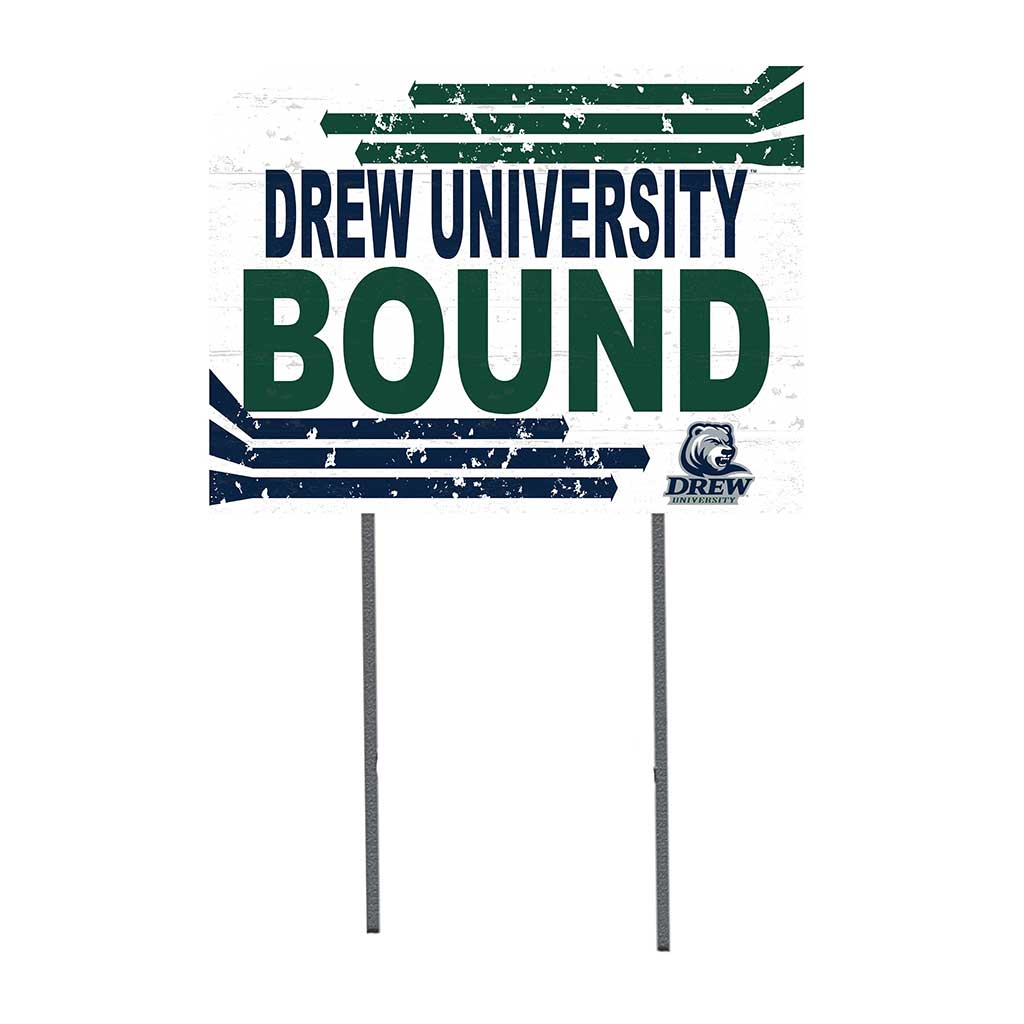 18x24 Lawn Sign Retro School Bound Drew University Rangers