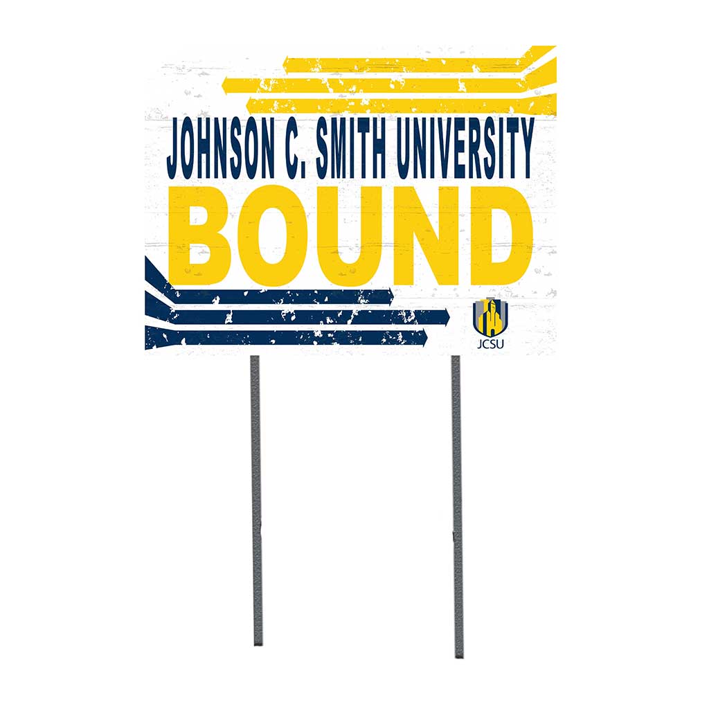 18x24 Lawn Sign Retro School Bound Johnson S. Smith University Golden Bulls