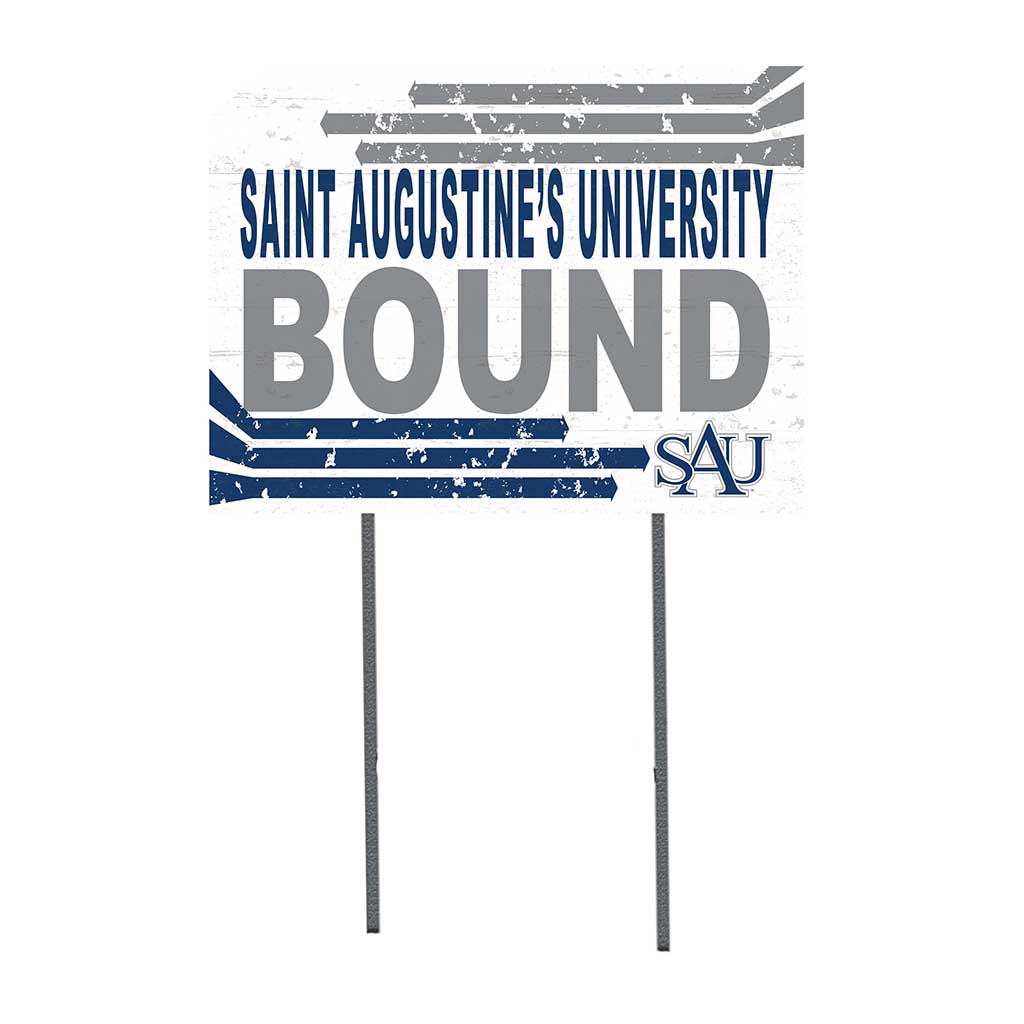 18x24 Lawn Sign Retro School Bound Saint Augustine's University Falcons