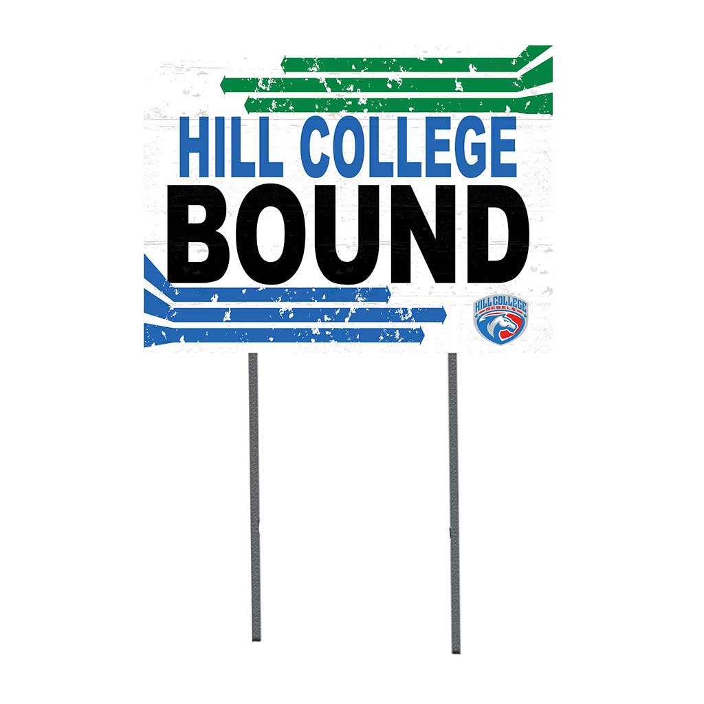 18x24 Lawn Sign Retro School Bound Hill College Rebels