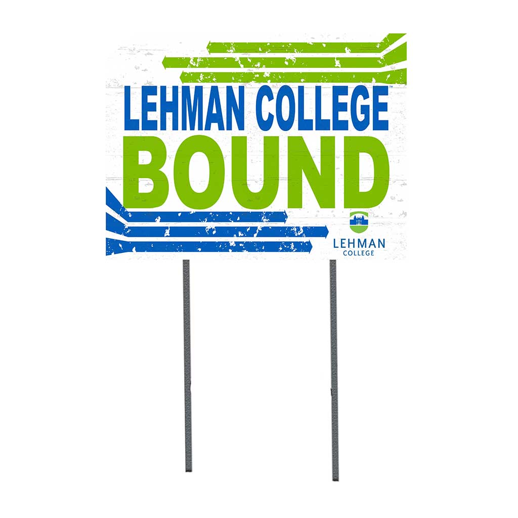18x24 Lawn Sign Retro School Bound Lehman College Lightning