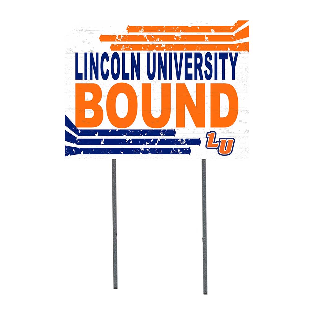 18x24 Lawn Sign Retro School Bound Lincoln University Lions