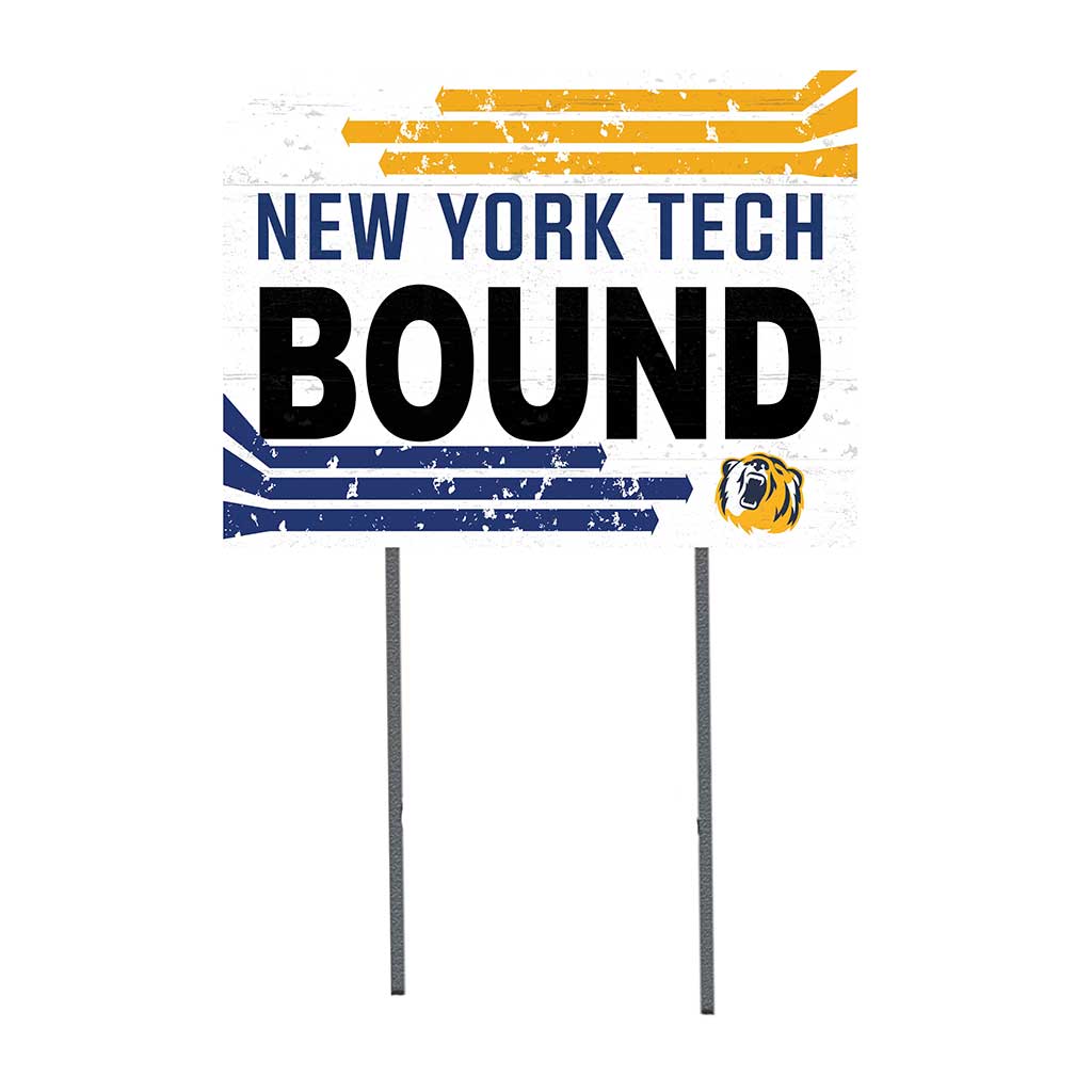 18x24 Lawn Sign Retro School Bound New York Tech Bears