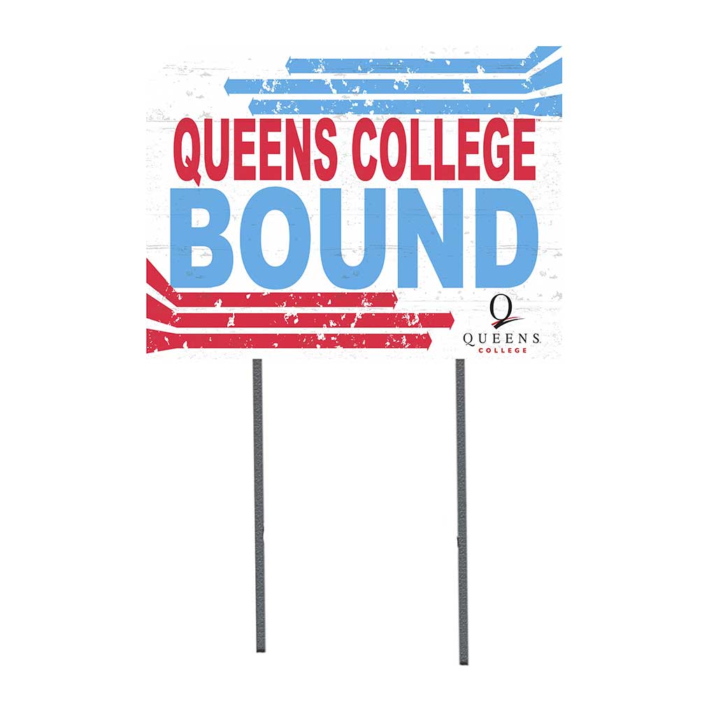 18x24 Lawn Sign Retro School Bound Queens College Knights