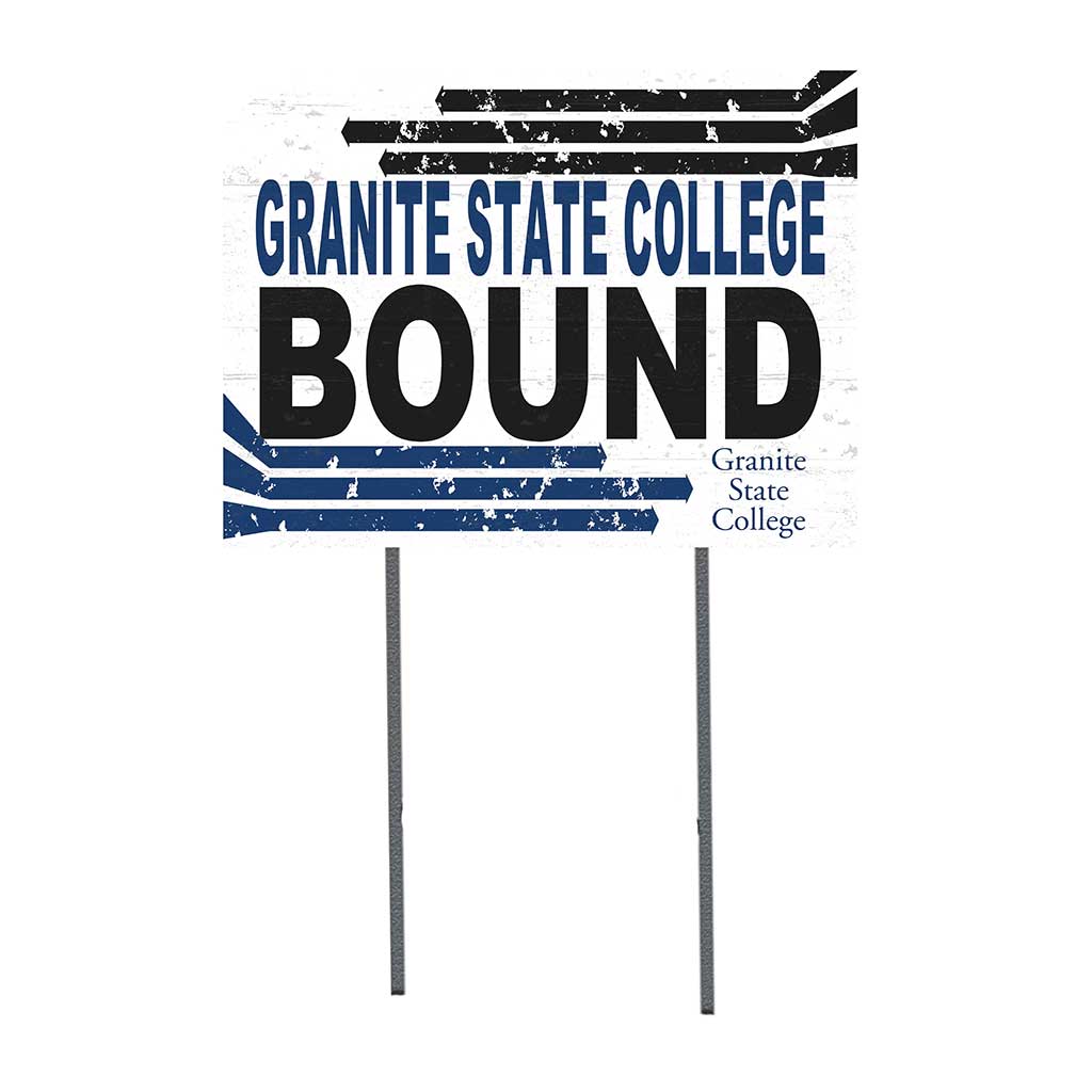 18x24 Lawn Sign Retro School Bound Granite State College