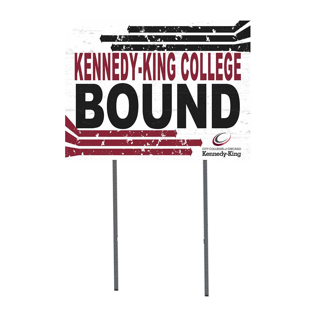 18x24 Lawn Sign Retro School Bound Kennedy King College StatesMen