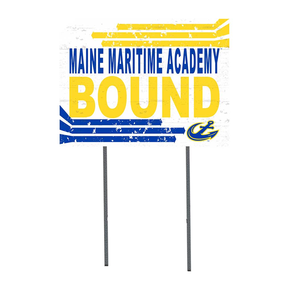 18x24 Lawn Sign Retro School Bound Maine Maritime Academy Mariners