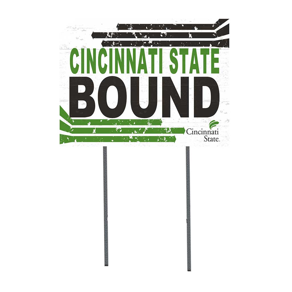 18x24 Lawn Sign Retro School Bound Cincinnati State