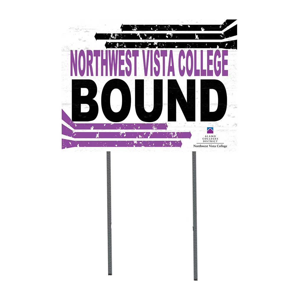 18x24 Lawn Sign Retro School Bound Northwest Vista College Wildcats