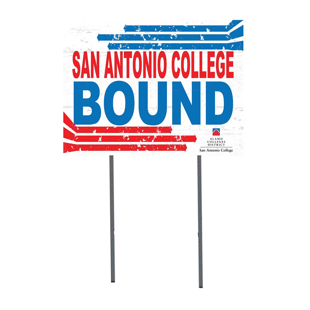 18x24 Lawn Sign Retro School Bound San Antonio College Armadillos