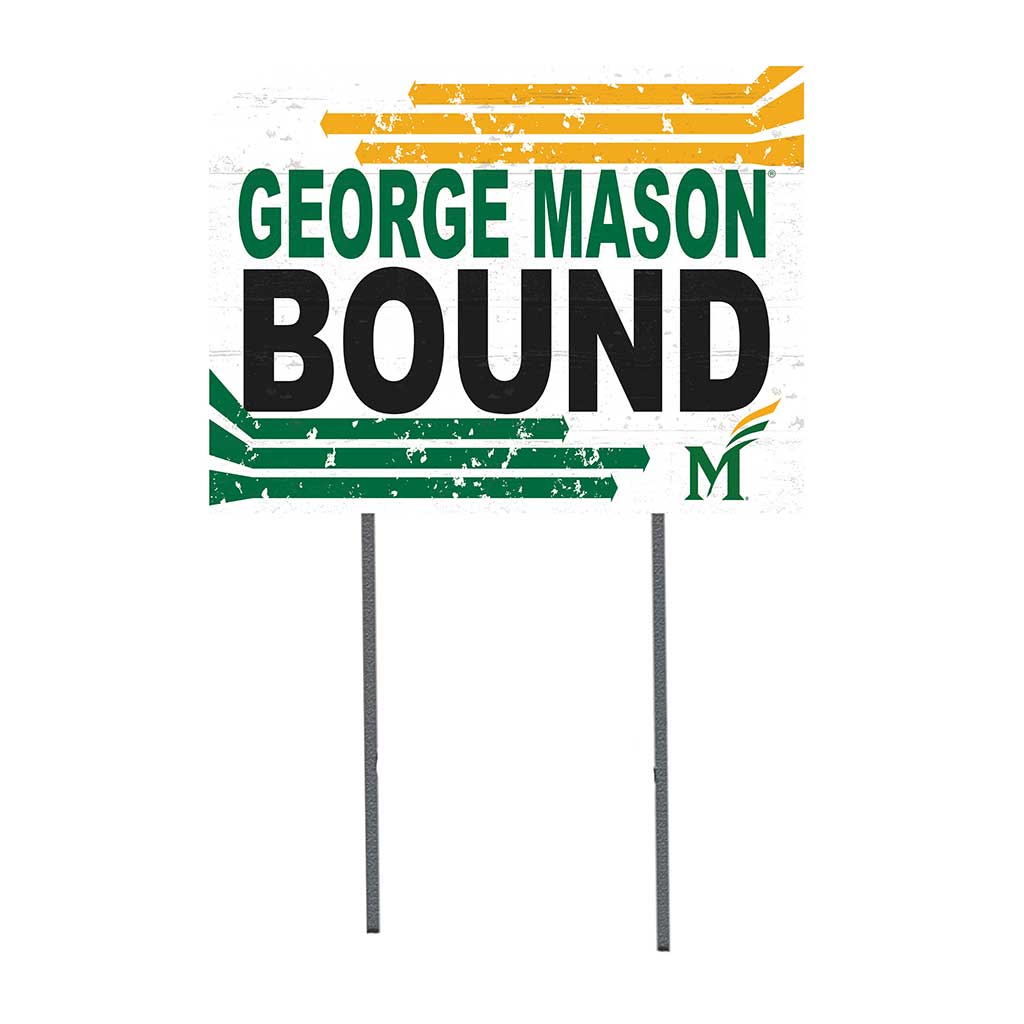 18x24 Lawn Sign Retro School Bound George Mason Patriots