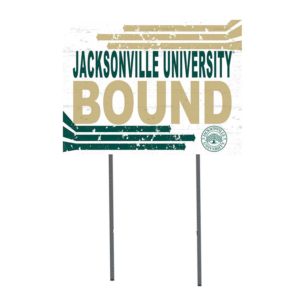 18x24 Lawn Sign Retro School Bound Jacksonville Dolphins