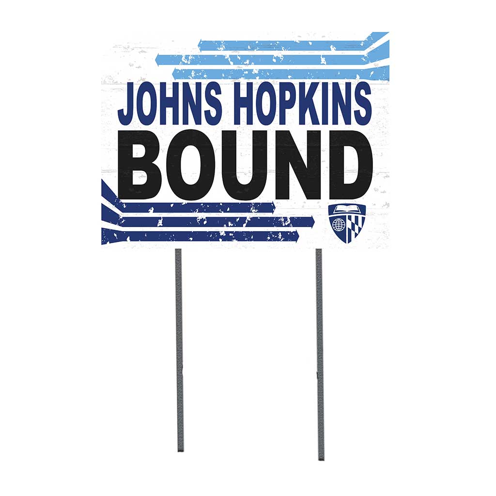 18x24 Lawn Sign Retro School Bound Johns Hopkins Blue Jays