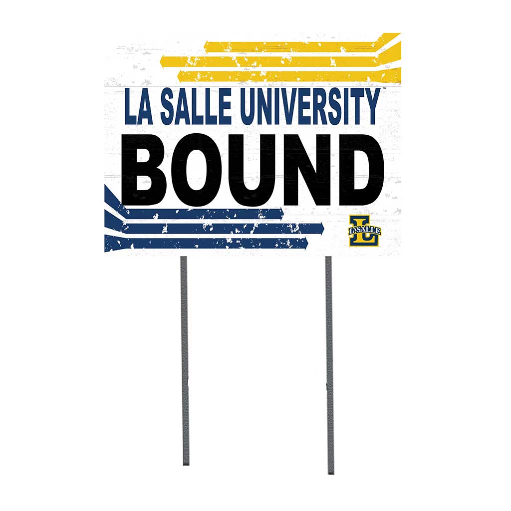18x24 Lawn Sign Retro School Bound La Salle Explorers
