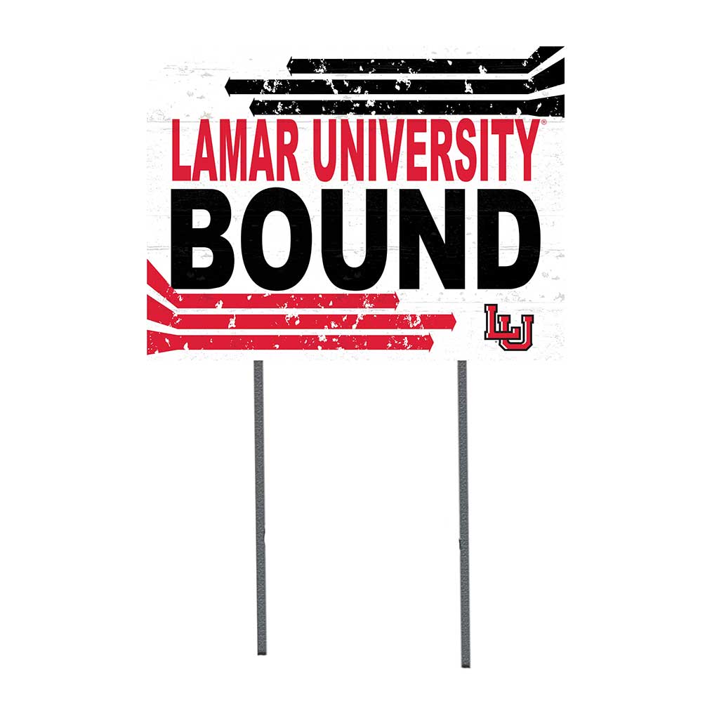18x24 Lawn Sign Retro School Bound Lamar Cardinals