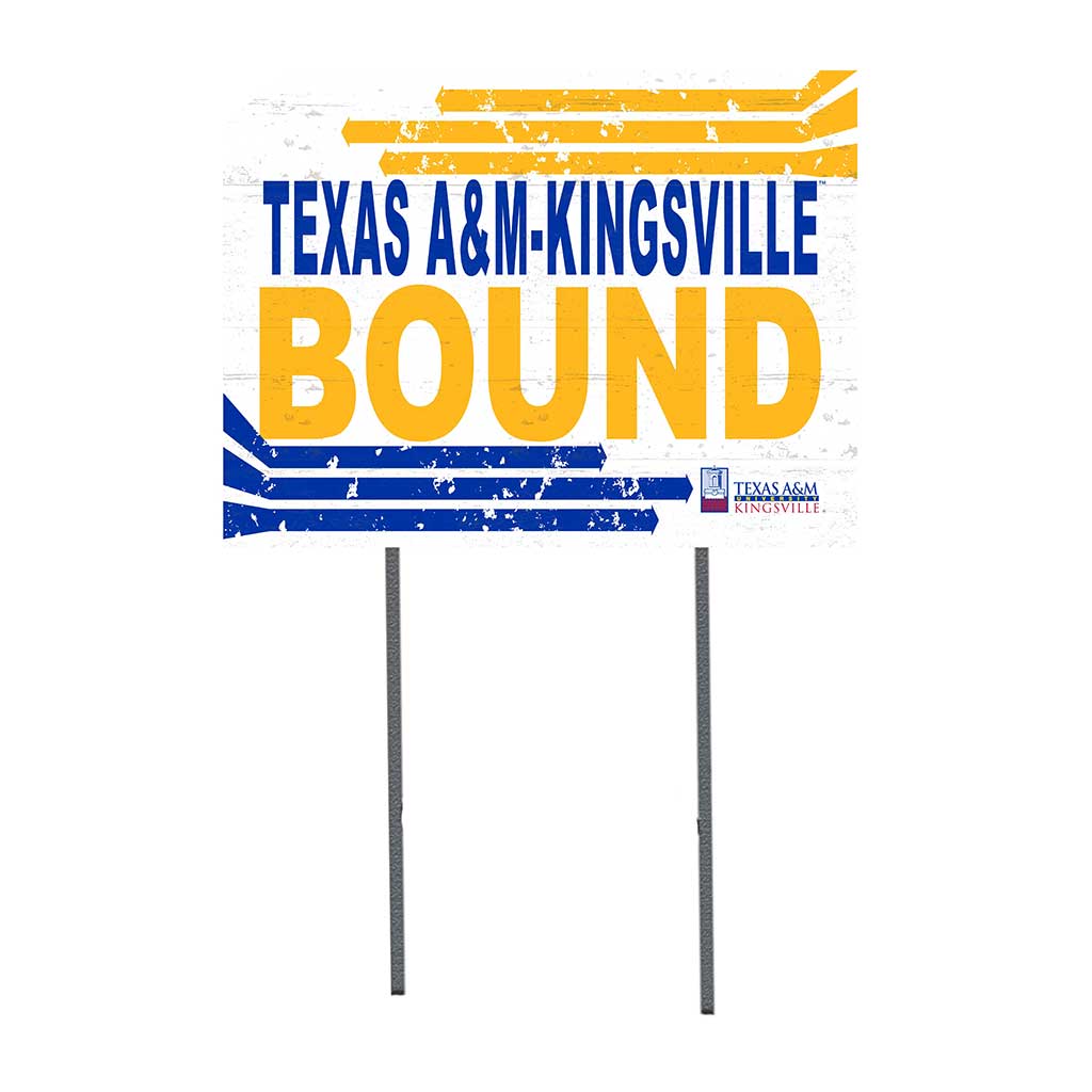 18x24 Lawn Sign Retro School Bound Texas A&M Kingsville Javelinas