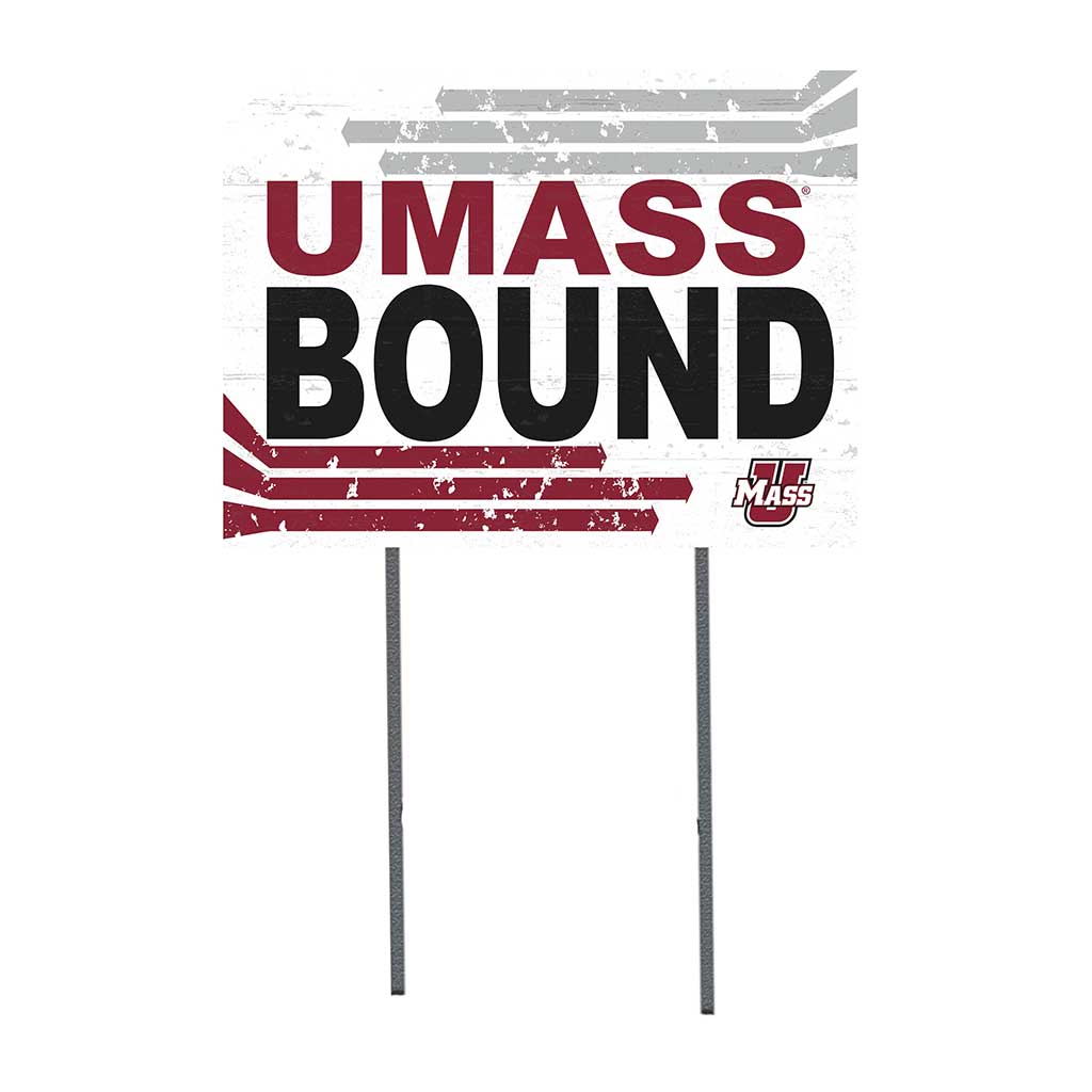 18x24 Lawn Sign Retro School Bound UMASS Amherst Minutemen