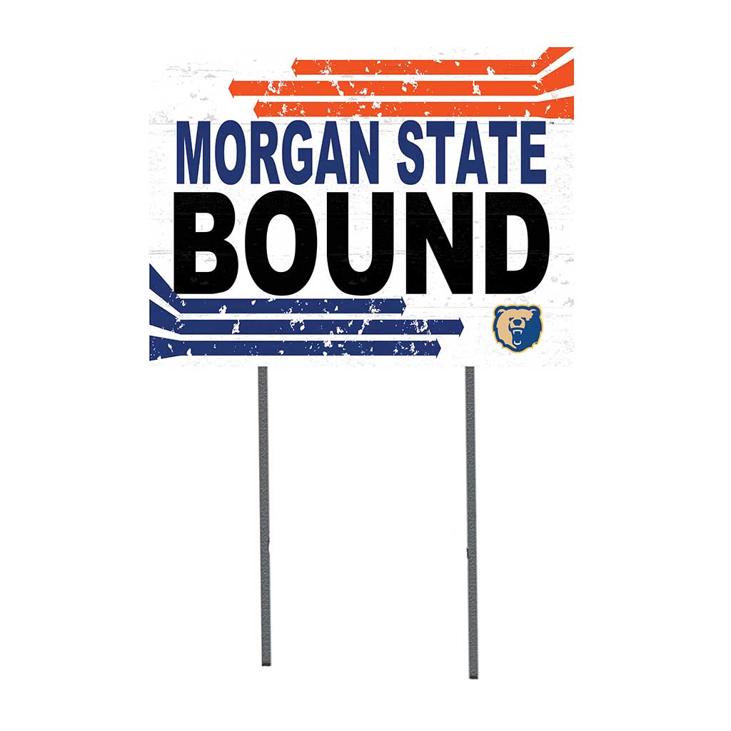 18x24 Lawn Sign Retro School Bound Morgan State Bears