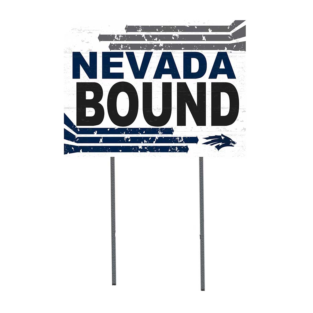 18x24 Lawn Sign Retro School Bound Nevada Wolf Pack