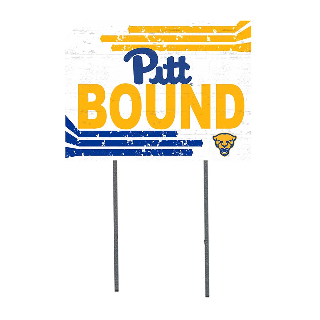 18x24 Lawn Sign Retro School Bound Pittsburgh Panthers Special
