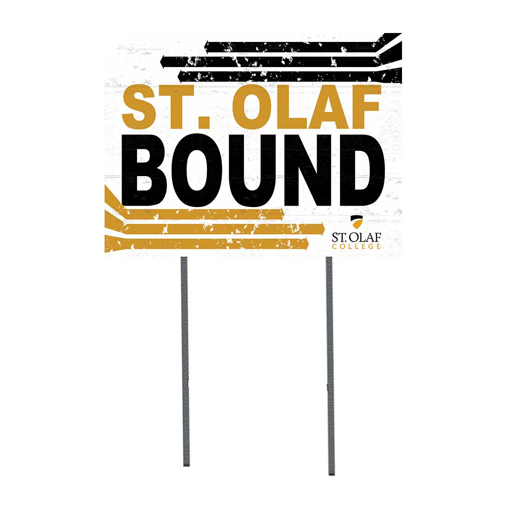 18x24 Lawn Sign Retro School Bound Saint Olaf College Oles