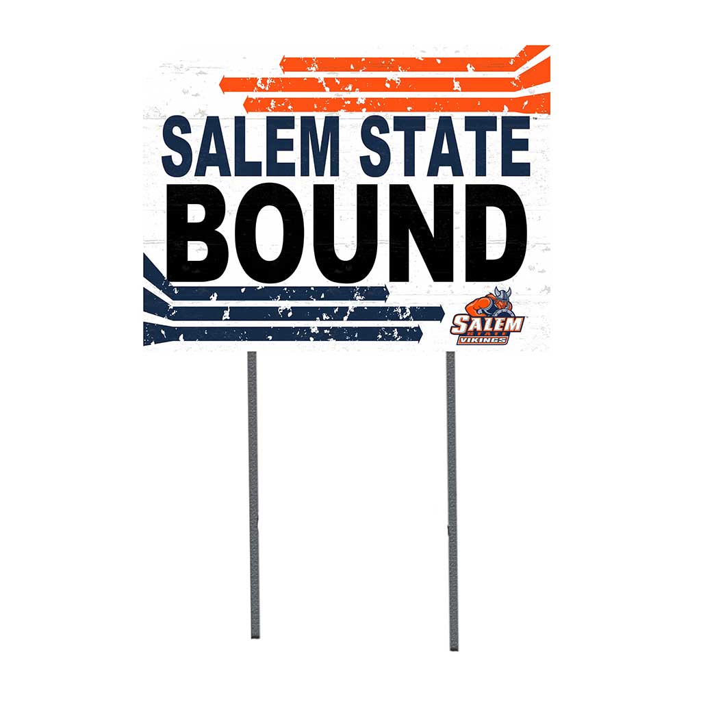 18x24 Lawn Sign Retro School Bound Salem State Vikings