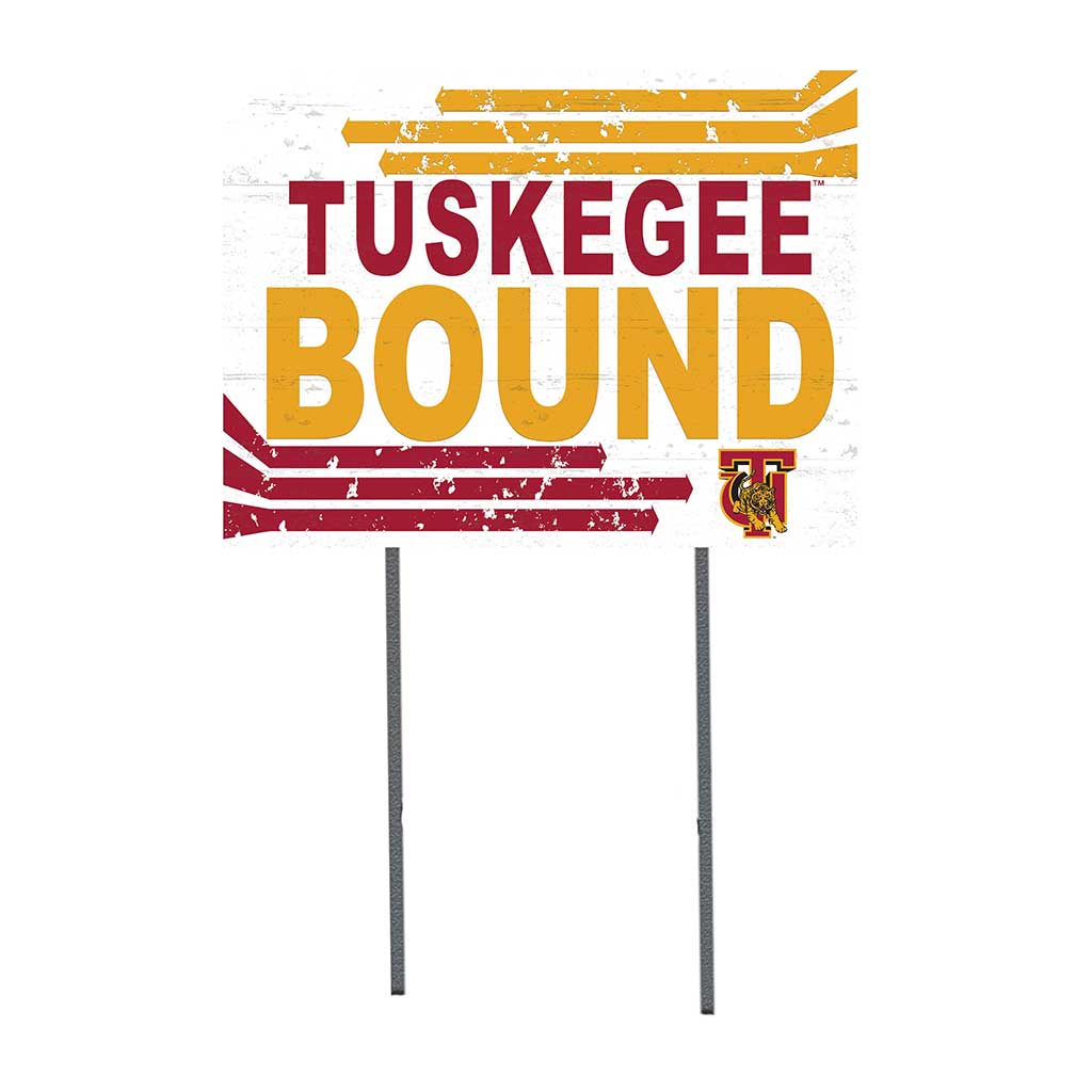 18x24 Lawn Sign Retro School Bound Tuskegee Golden Tigers
