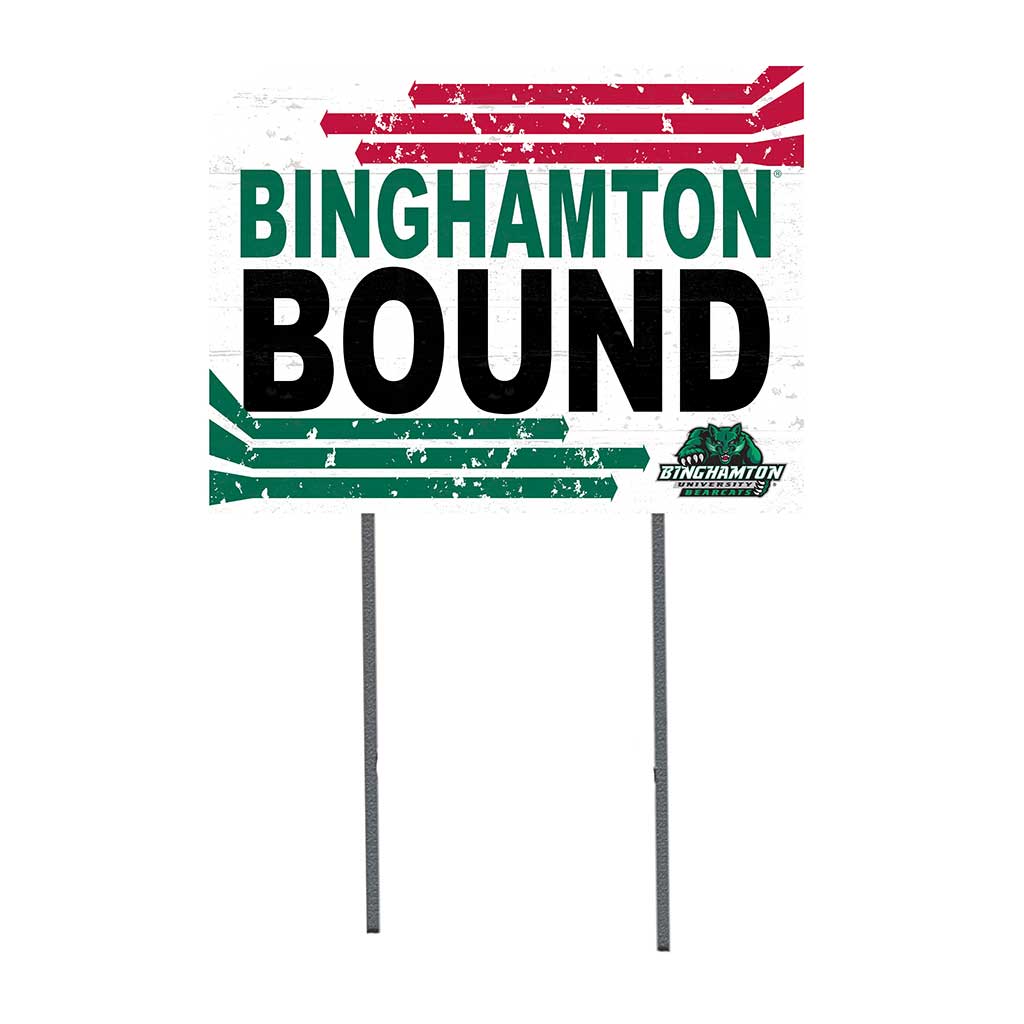 18x24 Lawn Sign Retro School Bound Binghamton Bearcats