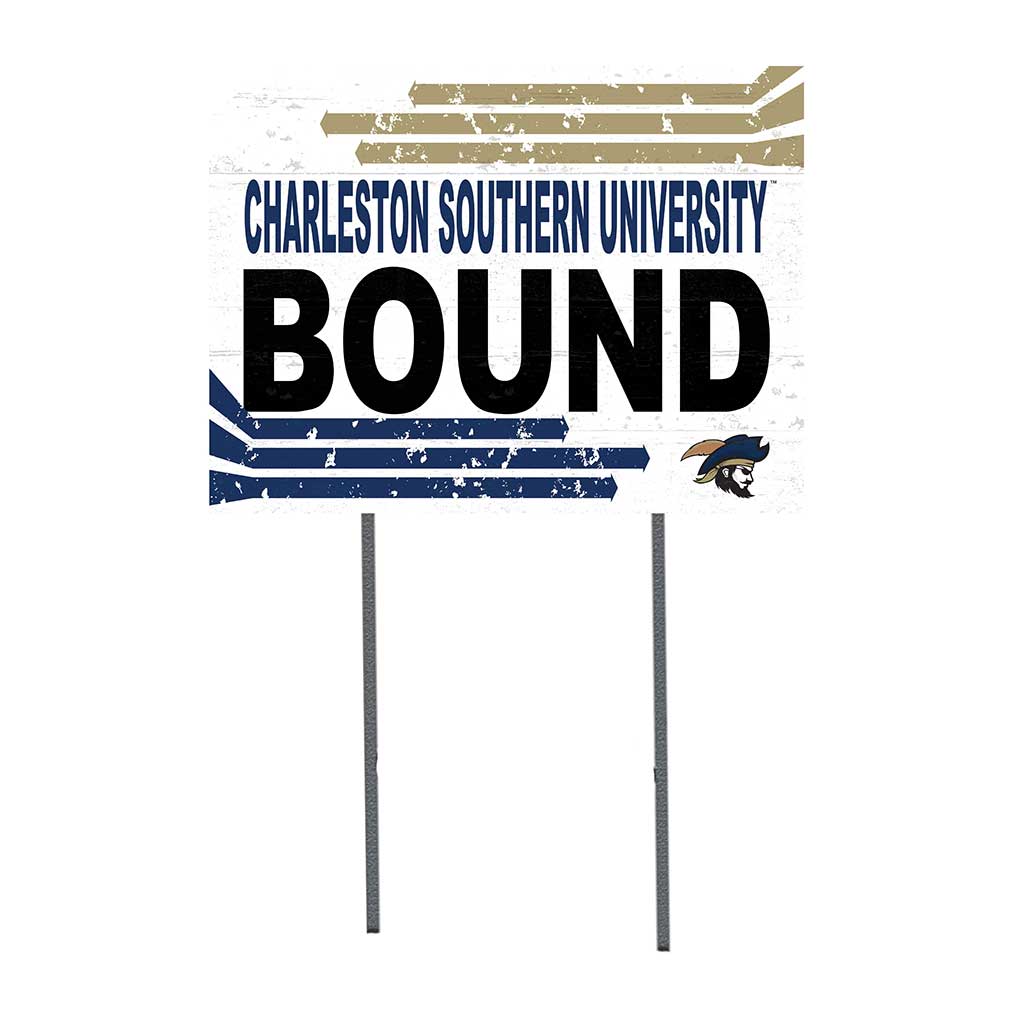 18x24 Lawn Sign Retro School Bound Charleston Southern Buccaneers