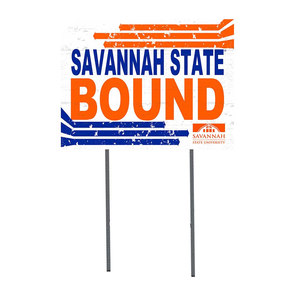 18x24 Lawn Sign Retro School Bound Savannah State Tigers