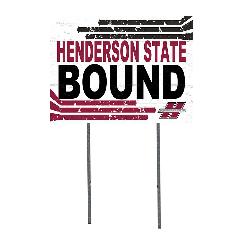 18x24 Lawn Sign Retro School Bound Henderson State University Reddies