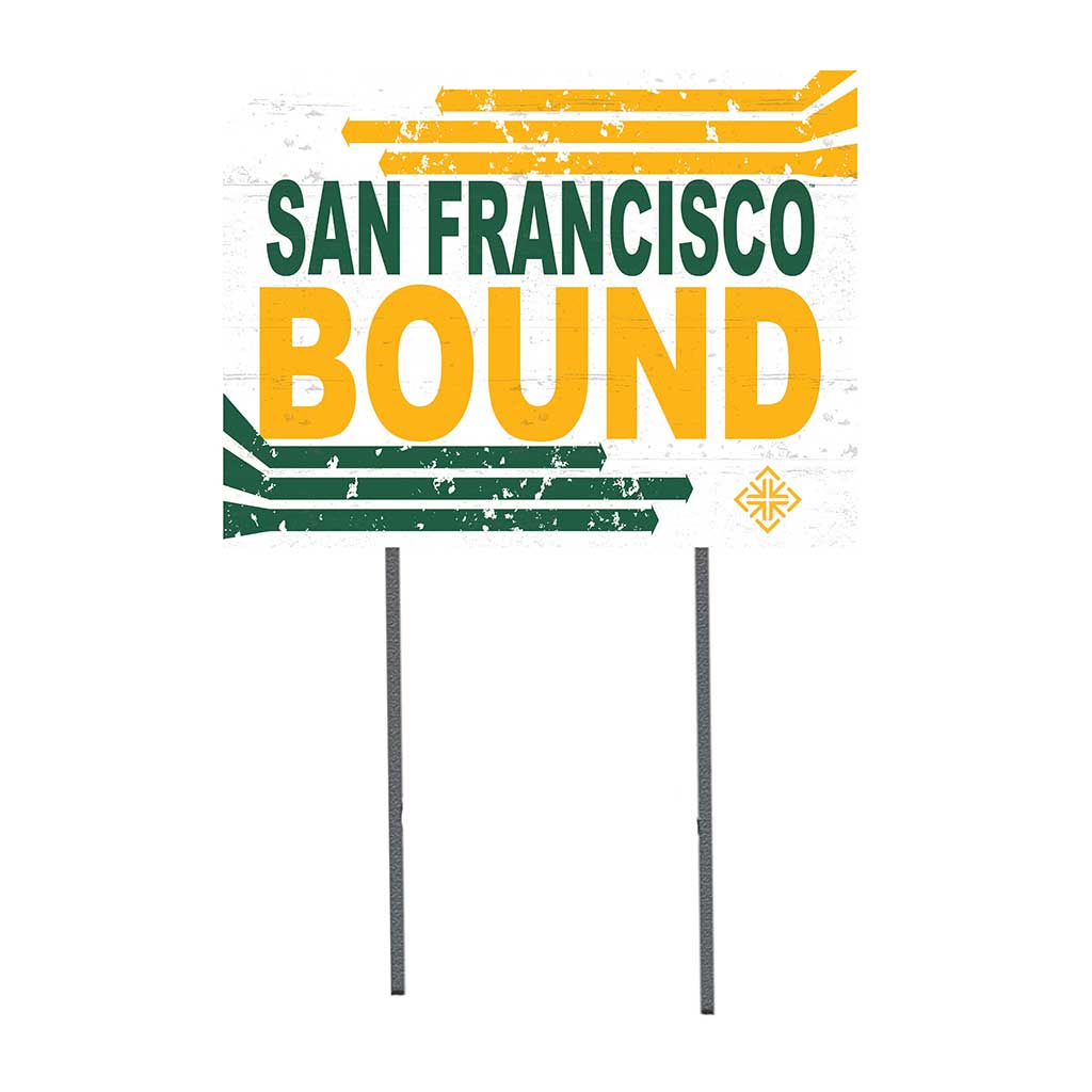 18x24 Lawn Sign Retro School Bound San Francisco Dons