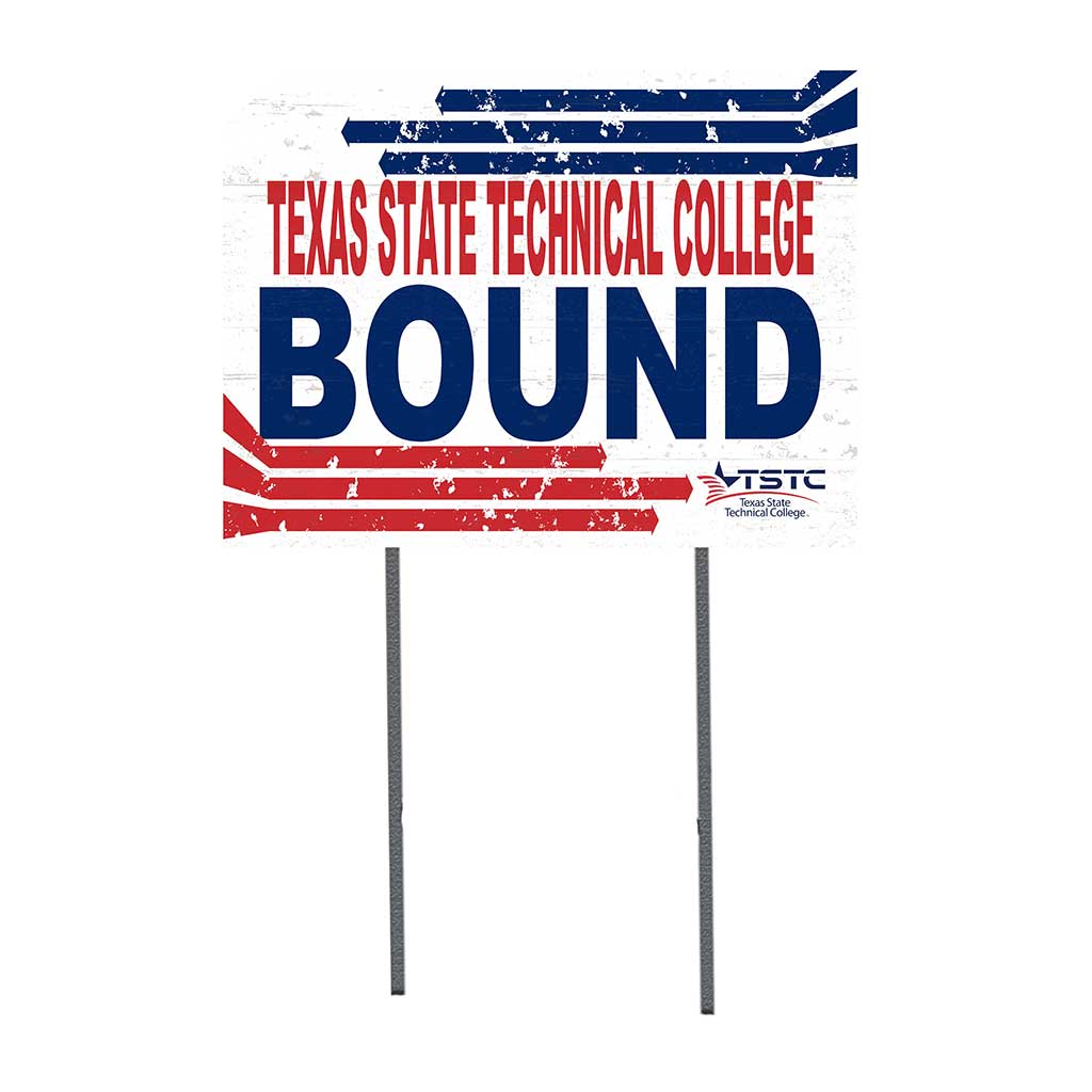 18x24 Lawn Sign Retro School Bound Texas State Technical College