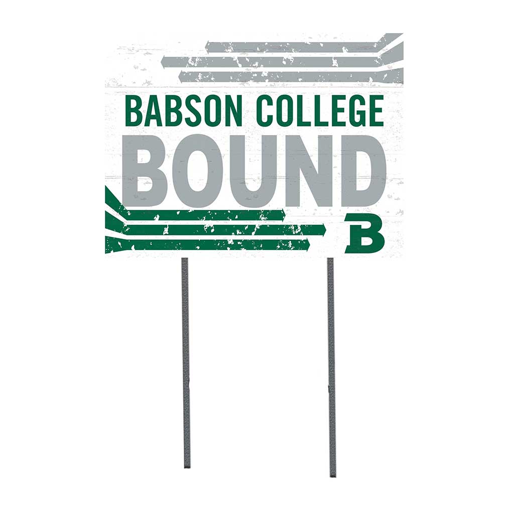 18x24 Lawn Sign Retro School Bound Babson College Beavers