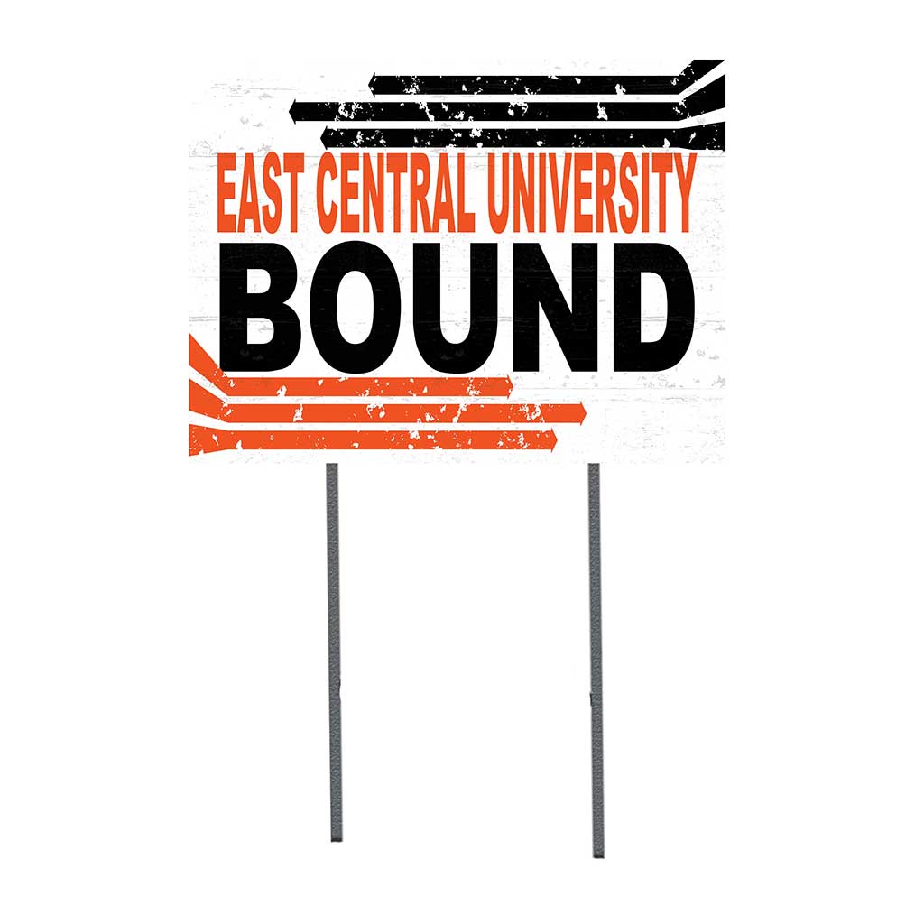 18x24 Lawn Sign Retro School Bound East Central University Tigers