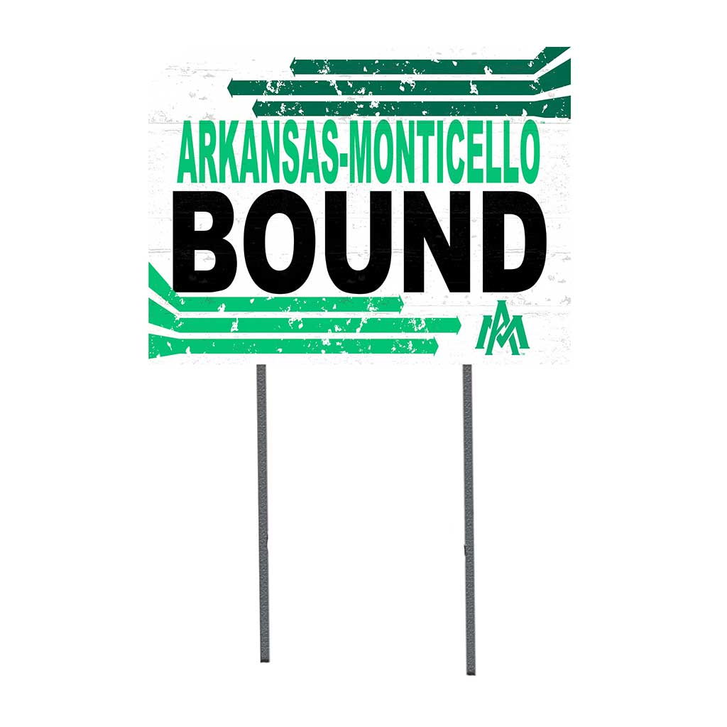 18x24 Lawn Sign Retro School Bound Arkansas at Monticello BOLL WEVIELS